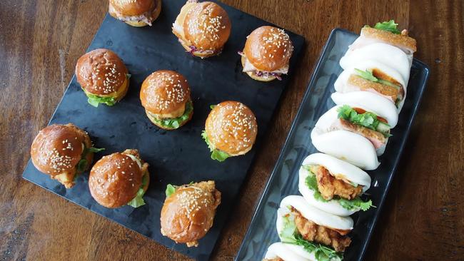 The Bella Tea includes a course of sliders and steamed buns. Picture: Bella Vista Hotel