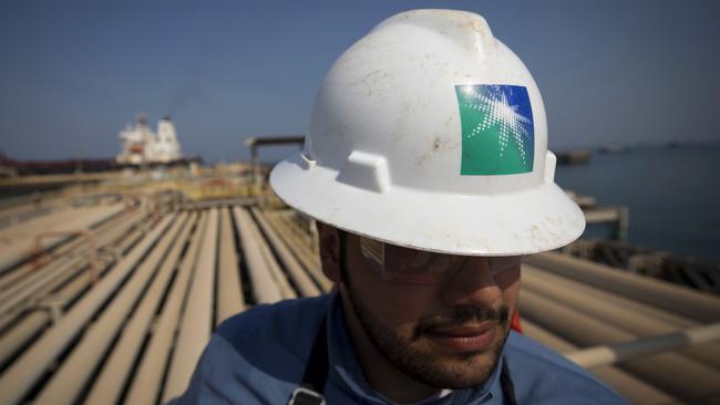 The plan by Aramco, formally known as Saudi Arabian Oil Co., to take a 20% stake in Reliance’s oil-to-chemicals business was announced in August 2019, valuing that business at $US75 billion on an enterprise basis. Picture: Bloomberg