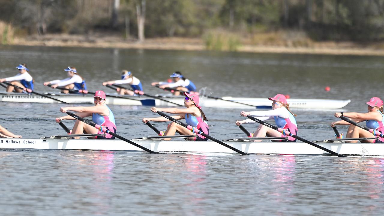 All Hallosw’ School win 2023 Brisbane Schoolgirl Rowing Association