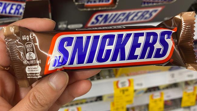 The new Snickers bars made in Australia. Picture: Supplied.