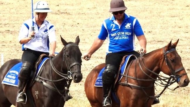 Bubblegum and Angel have found their feet as polo ponies.