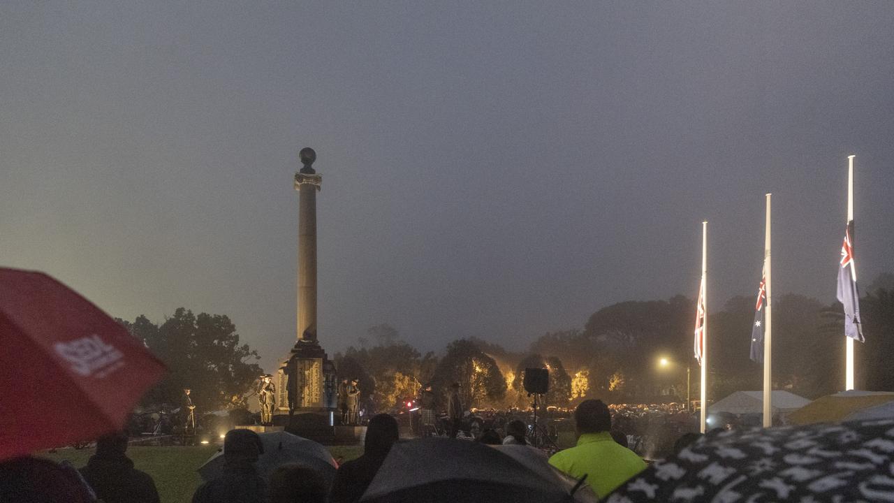 Anzac Day Toowoomba Dawn Service at the Mothers' Memorial, Tuesday, April 25, 2023. Picture: Kevin Farmer