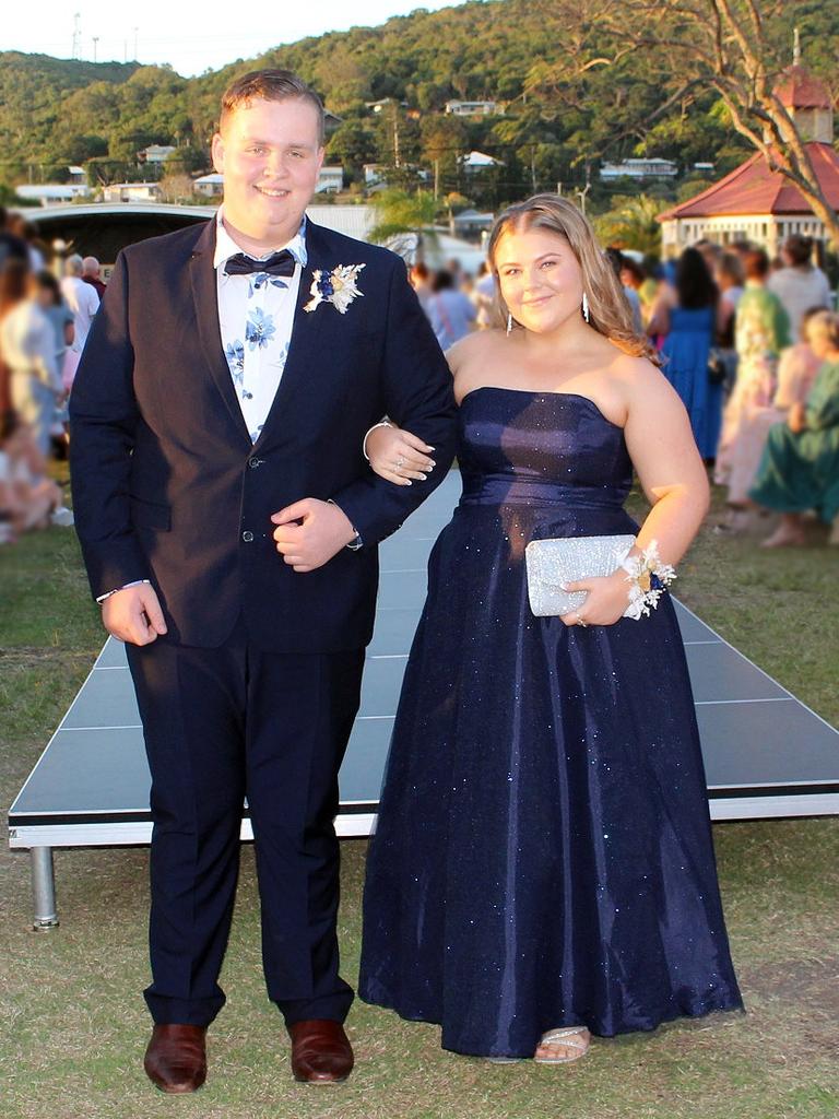 Nicolah and Lochie at the St Ursula's College Formal.