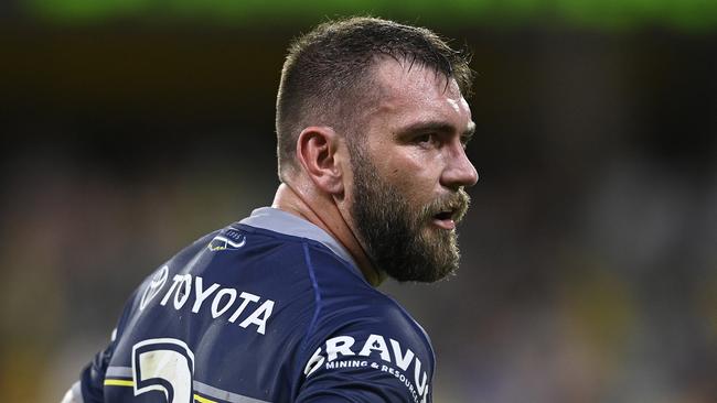 Feldt played in the Cowboys’ 2015 premiership winning team, famously scoring the try that sent the match into golden point. (Photo by Ian Hitchcock/Getty Images)