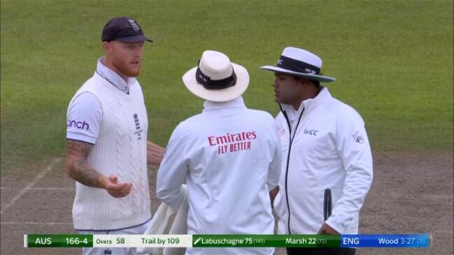 Ben Stokes left frustrated by umpire's call