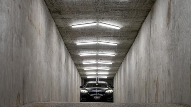 Accessing the garage feels akin to a Bond film. Picture: Supplied