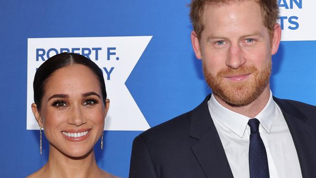 NEW YORK, NEW YORK - DECEMBER 06  Meghan, Duchess of Sussex and Prince Harry, Duke of Sussex attend the 2022 Robert F. Kennedy Human Rights Ripple of Hope Gala at New York Hilton on December 06, 2022 in New York City. (Photo by Mike Coppola/Getty Images forÃÂ 2022 Robert F. Kennedy Human Rights Ripple of Hope Gala)