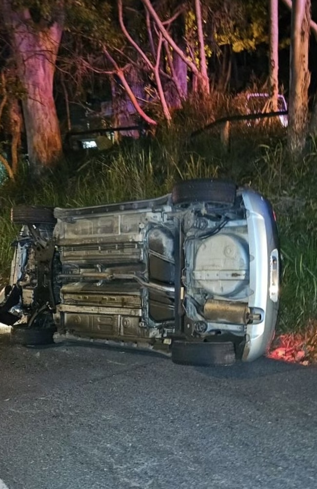 Teen girls roll car at Noosa, three injured.