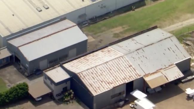 Billy Lee Bornstein and David Lee Tan both pleaded guilty to Mr Griffiths’ manslaughter at the Coopers Plains business (pictured) in 2022. Picture: Supplied / Channel 7