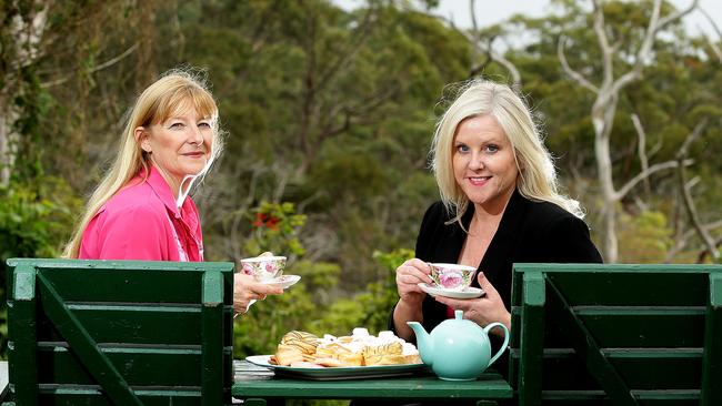 Manly Hospital where Tracy Bevan (R) promoting high teas for the McGrath foundation with McGrath clinical nurse consultant Elaine Arnold.