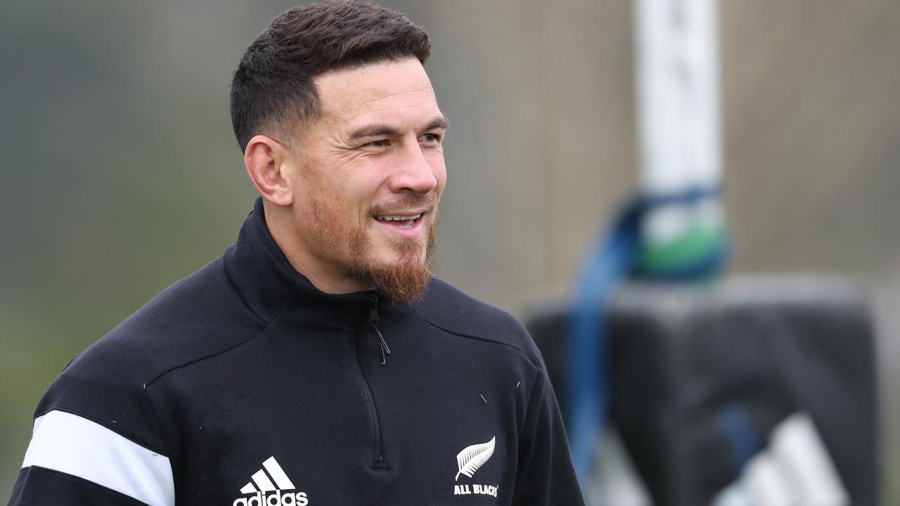 Sonny Bill Williams during a New Zealand All Blacks training session in Hamilton.