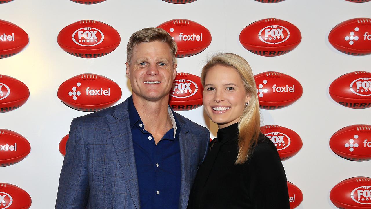 Nick Riewoldt and wife Catherine. Picture: Mark Stewart