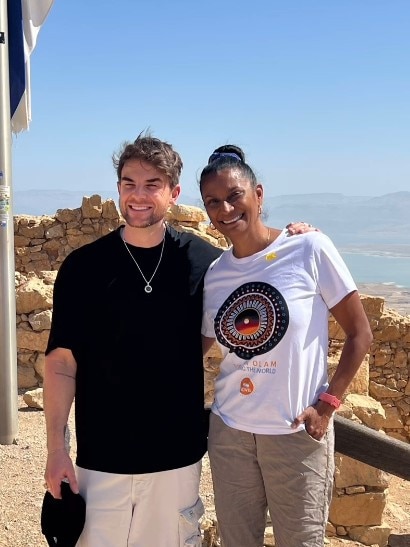 Nova Peris recently visited Israel with Nathaniel Buzolic. Picture: Instagram