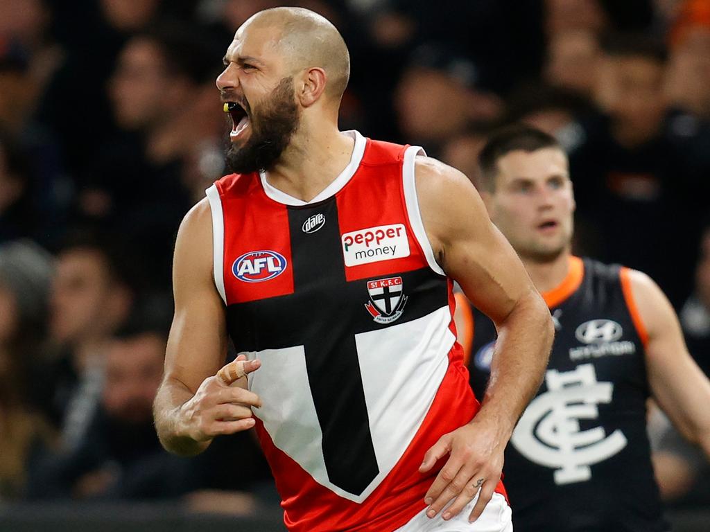 Paddy Ryder is vital to St Kilda’s finals chances. Picture: AFL Photos/Getty Images