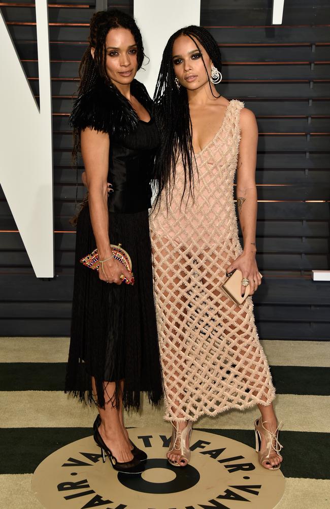 Lisa Bonet (L) and Zoe Kravitz: Mother and daughter, despite looking like sisters. Picture: Getty