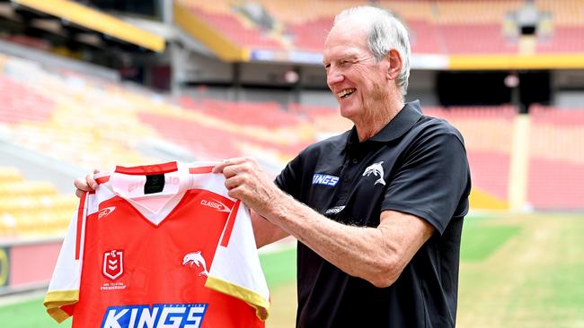 Dolphins coach Wayne Bennett at Suncorp Stadium. Picture: Bradley Kanaris/Getty