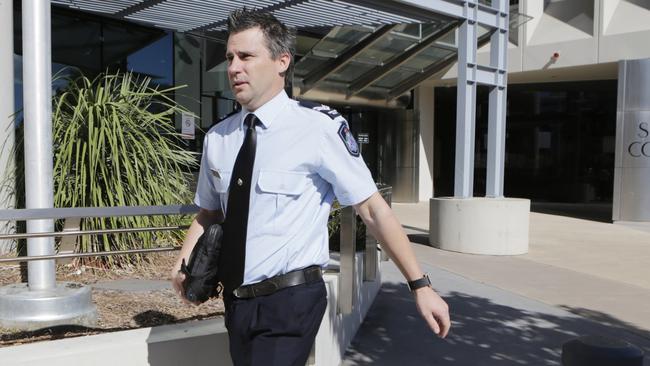 Forensic Crash Investigator Steven Cornish arrives at the Southport Courthouse. Picture: AAP Image/Tim Marsden