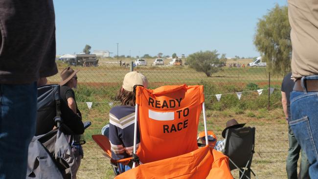 Thousands have turned up to watch the prologue for the 2024 Tatts Finke Desert Race. Picture: Gera Kazakov