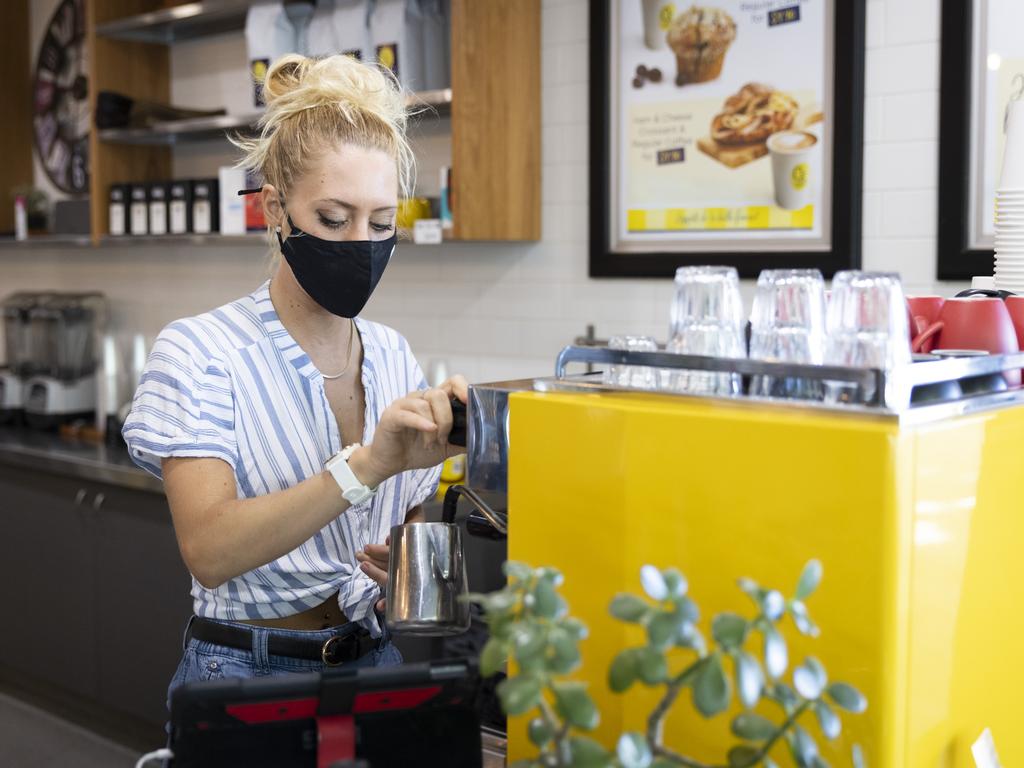 Masks are mandatory while at indoor public places in the Perth and Peel regions. Picture: Matt Jelonek/Getty Images