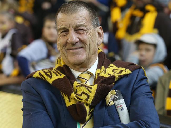 AFL Round 4. 15/04/2018. Hawthorn v Melbourne at the MCG. Hawthorn president Jeff Kennett after todays win   . Pic: Michael Klein