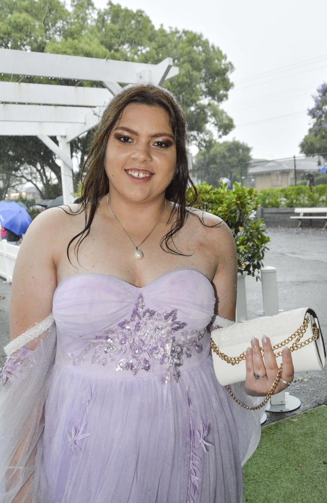 Aaliyah Ford at Wilsonton State High School formal at Clifford Park Racecourse, Wednesday, November 13, 2024. Picture: Tom Gillespie