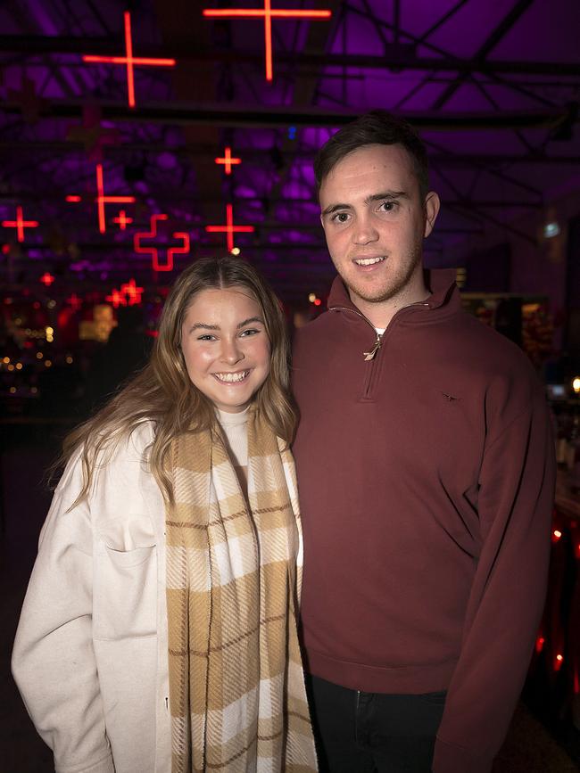 Dark Mofo 2023. Winter Feast. Zoe Watson and Jacob Arkley. Picture: Caroline Tan