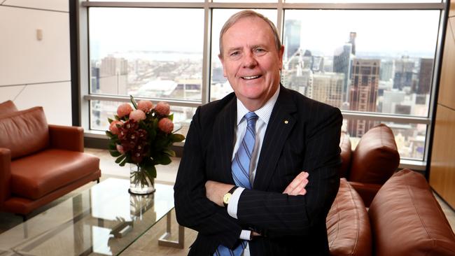 Future Fund chairman Peter Costello: ‘Even back then, it was a hard thing to get support for and set up, and then to seed it, and then to protect it from being raided.’ Picture: David Geraghty