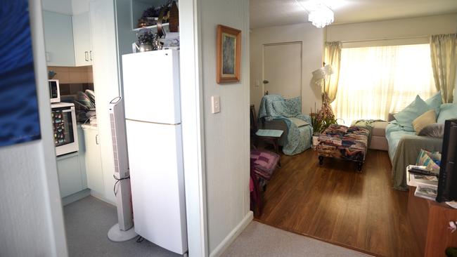 The Mordialloc apartment block kitchen of Janice Bateman. Picture: Andrew Henshaw