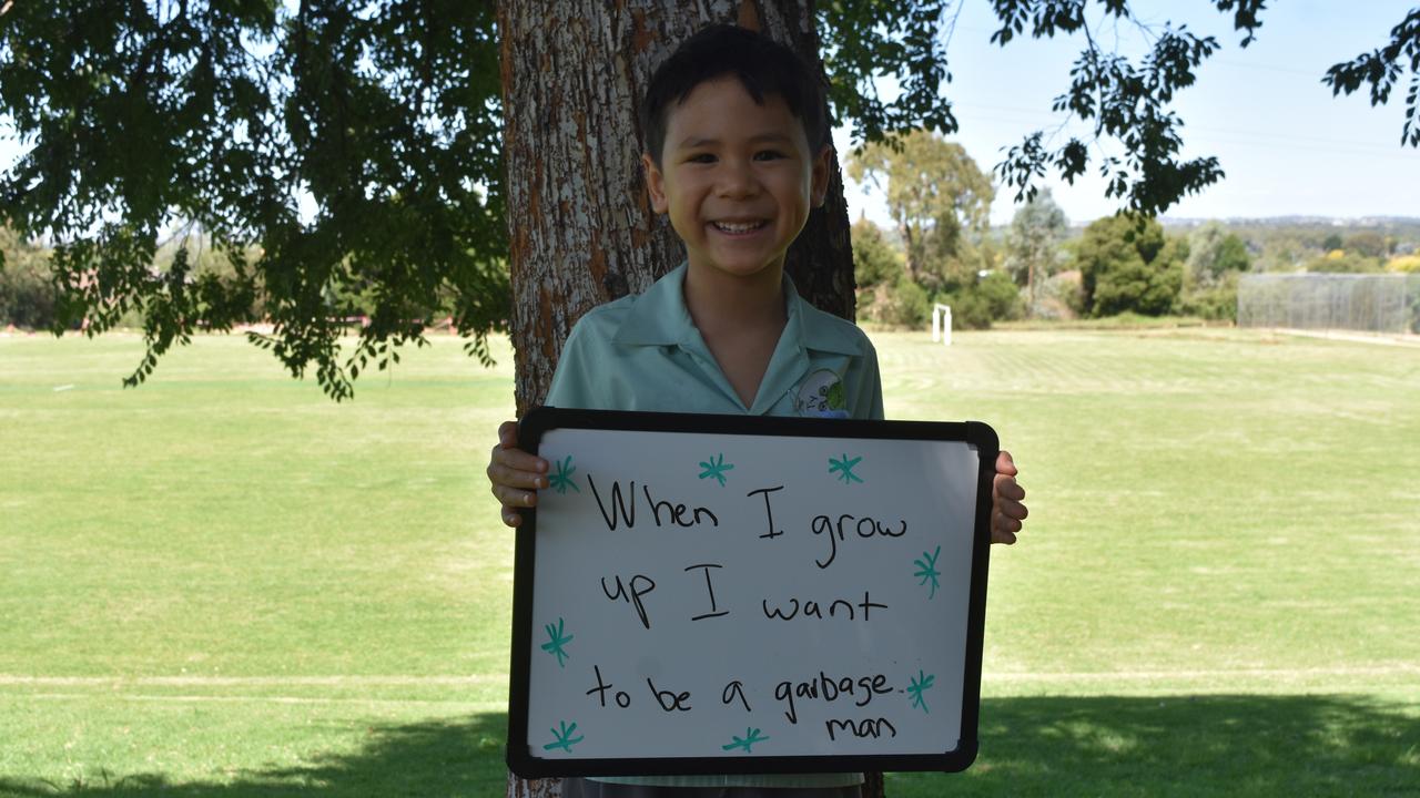 My First Year - Lutheran School Wagga Wagga students say what they would like to be when they grow up. Picture: Sam Turner