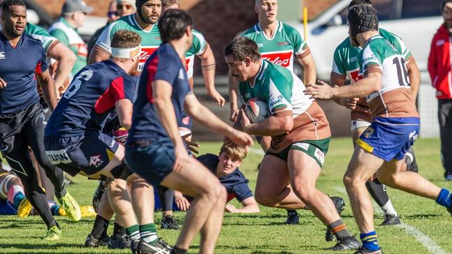 The Newcastle Wildfires preparing for the Shute Shield season. Pic: Stewart Hazell.