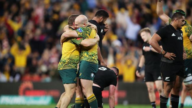In his final Test match on home soil Wallaby great Stephen Moore was sent out a win against the All Blacks.