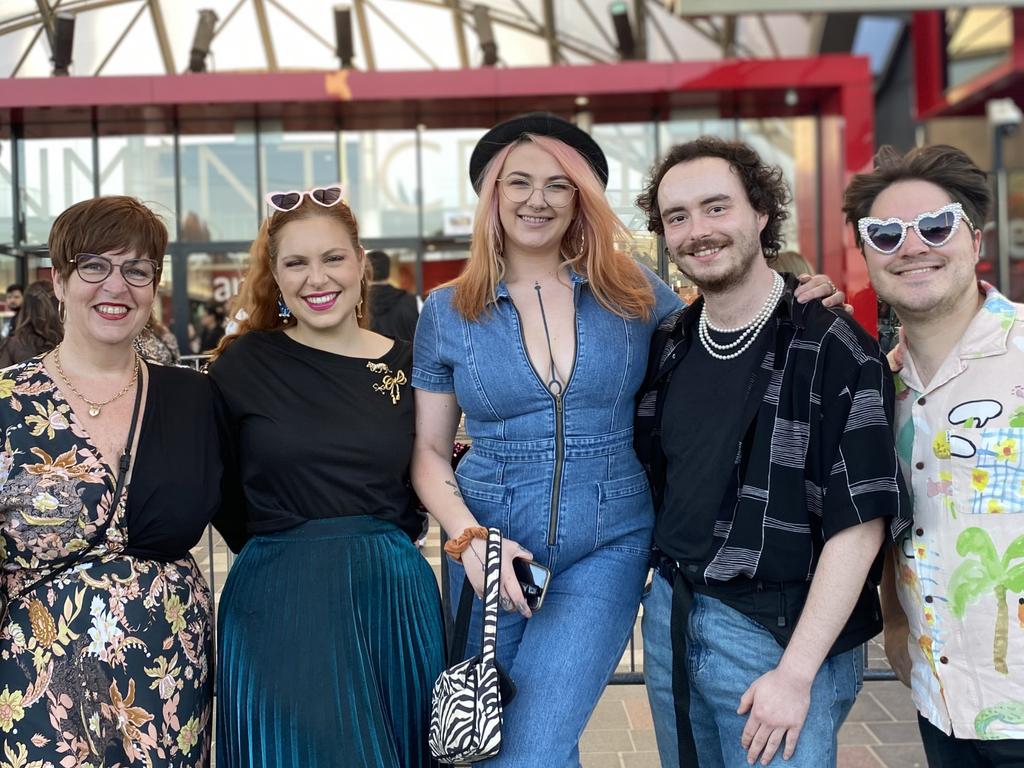 Rod Stewart and Cyndi Lauper fans outside the Adelaide Entertainment Centre. Picture: Agnes Gichuhi