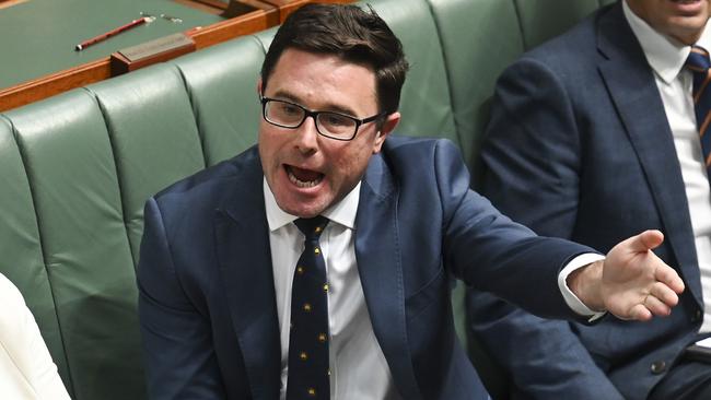 David Littleproud clashes with Zali Steggall in house chamber. Picture: NCA NewsWire / Martin Ollman