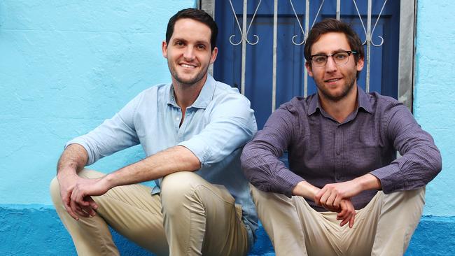 Humanitix founders Adam McCurdie and Joshua Ross. Picture: John Feder