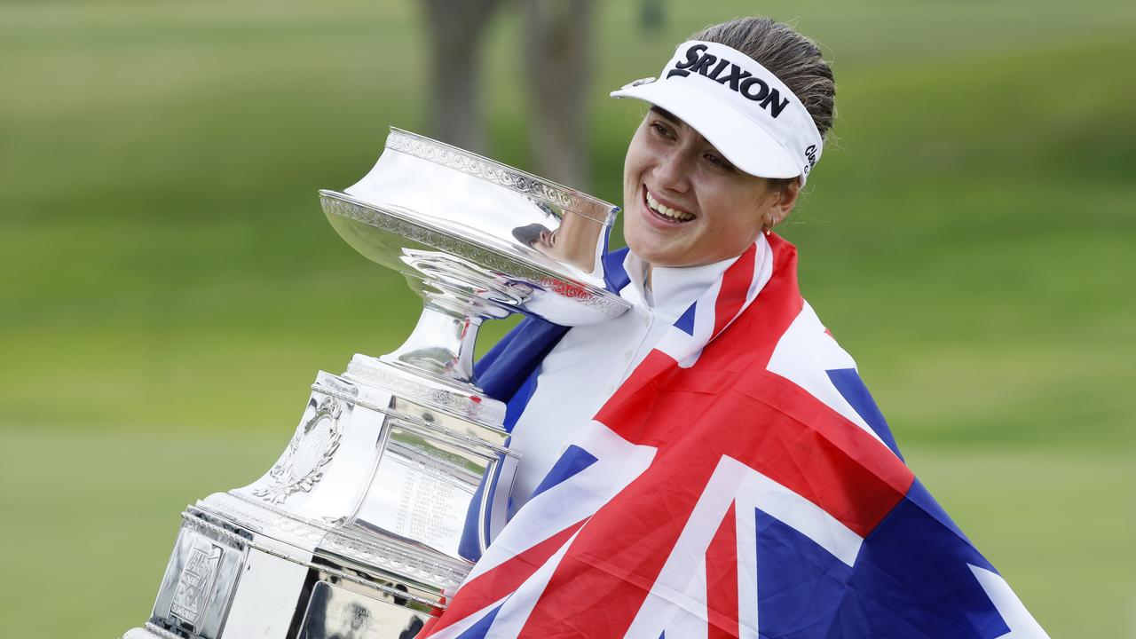 Hannah Green’s first LPGA Tour trophy was a big one - the women’s PGA Championship. (AP Photo/Charlie Neibergall)