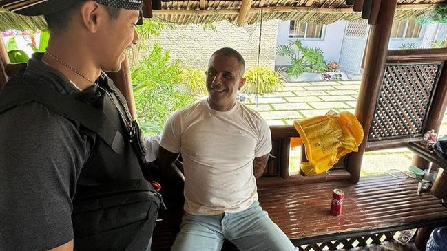 A picture from Indonesian authorities showing Gregor Johann Haas, arrested in Cebu, Philippines.