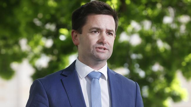 Labor’s Dean Winter speaks on Tuesday. Picture: Nikki Davis-Jones