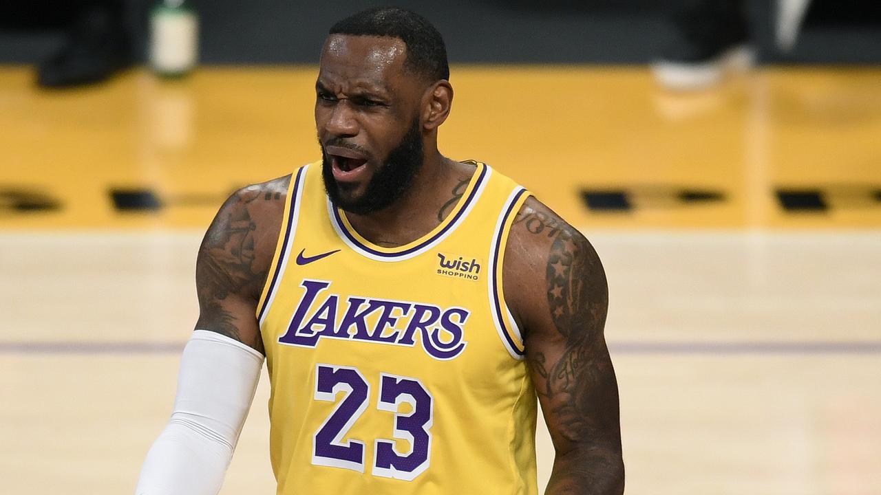 LeBron James was not happy. (Photo by Harry How/Getty Images)