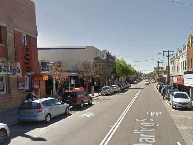 Mr McCarthy was parked outside Tilly’s art supplies in Darling St, Rozelle, when he went to get a ticket from a nearby machine and was booked. Picture: Google Maps