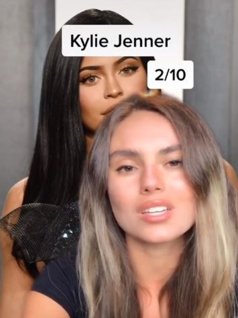 Kylie Jenner got the lowest score because of her $20 tip. Picture: TikTok / Julia Carolan