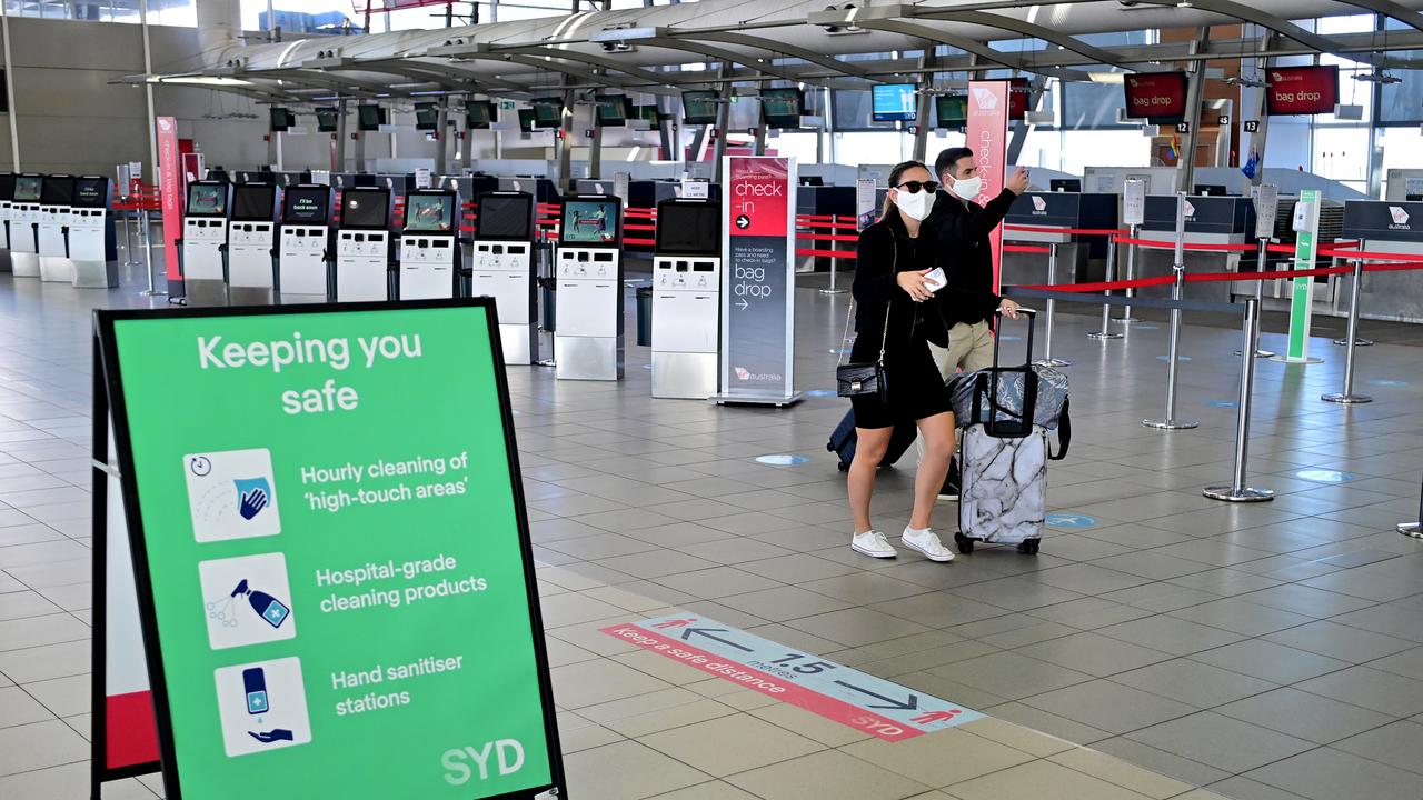 Virgin Airlines domestic terminal in Sydney, which will soon be operating daily flights to Adelaide. Picture: NCA NewsWire/Joel Carrett