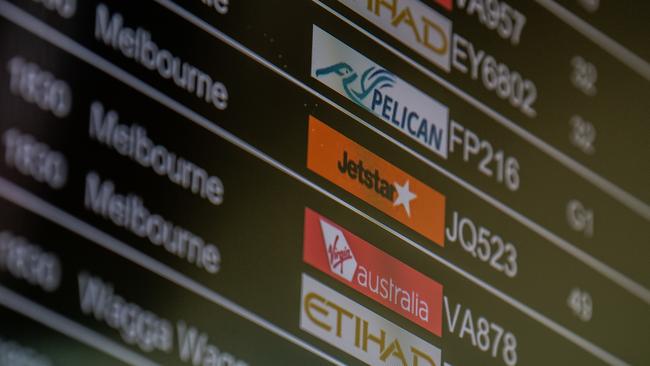 Victoria’s two-week lockdown will have significant repercussions for Melbourne Airport, which has seen close to 1000 flights cancelled in the last week. Picture: James Gourley/AAP