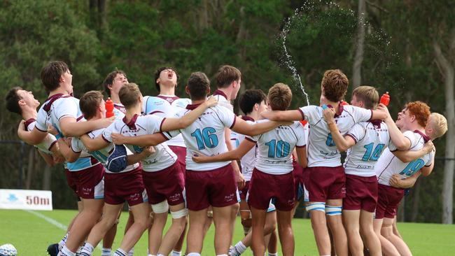 Ormiston Collegeâ&#128;&#153;s First XV rugby side in action during round 2 of the season. Picture credit: Barb Herrmannsen.