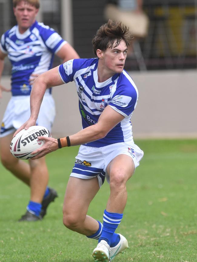 Kirwan High against Ignatius Park College in the Northern Schoolboys Under-18s trials at Brothers Rugby League Club in Townsville. Sean Weir. Picture: Evan Morgan