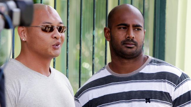 Condemned Australian pair Myuran Sukumaran, right, and Andrew Chan.