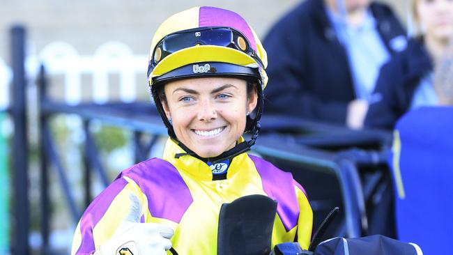 Mikayla Weir rides the Scott Singleton-trained Shikanic. Picture: Getty Images