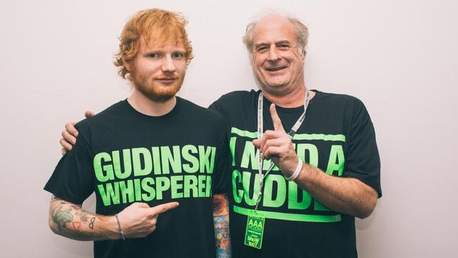 Gudinski and Ed Sheeran have developed a firm friendship.