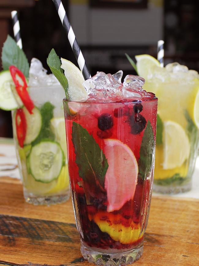 The different flavoured mojitos. Picture: Supplied