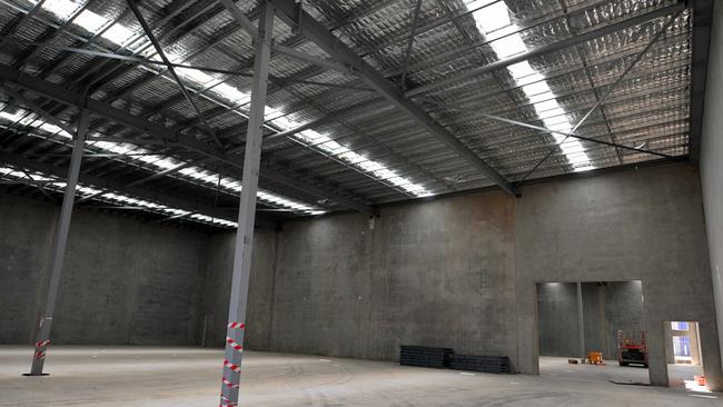 Burgess Rawson agent Michael Hooper at the new Harvey Norman warehouses in Garbutt. Picture: Evan Morgan