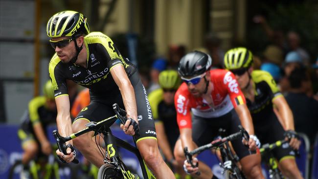 Damien Howson of Australia and Mitchelton-Scott competes during stage six of the 2018 Tour Down Under.